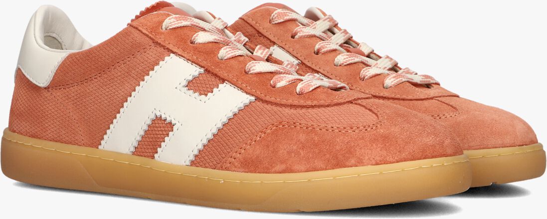 oranje hogan lage sneakers cool allacciato h