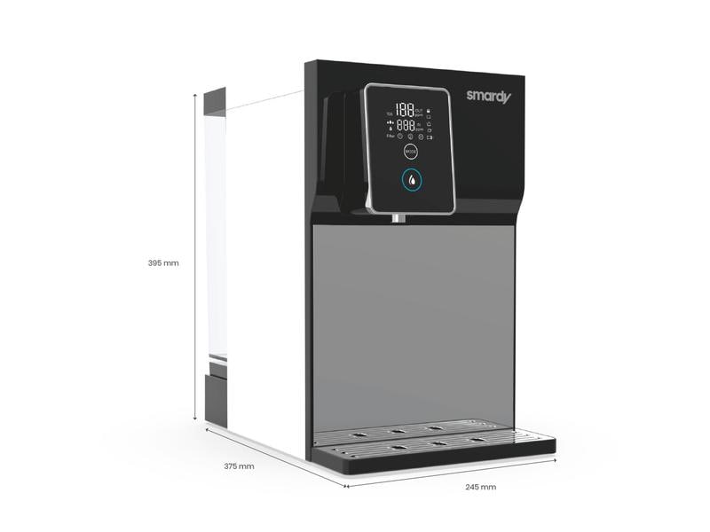 smardy blue Wasserbar miran Osmoseanlage Spendet kaltes, warmes, heisses Osmosewasser für perfekten Trinkgenuss