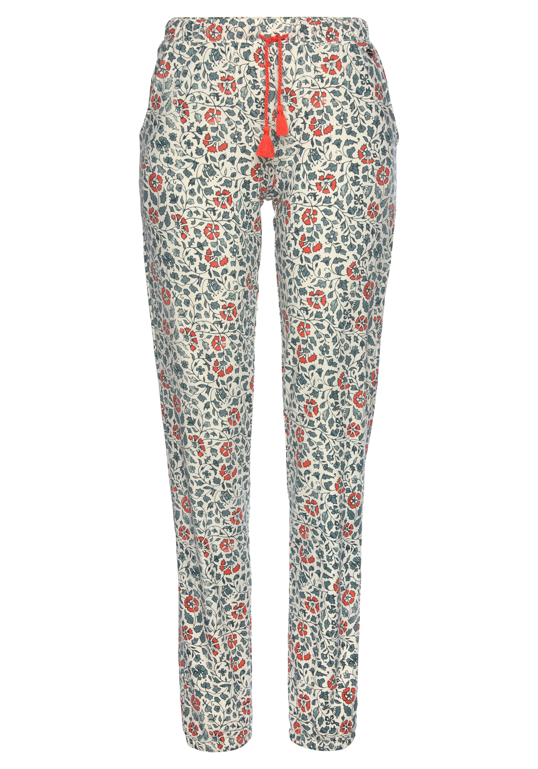 LASCANA Schlafhose  im Blumen Allover-Druck