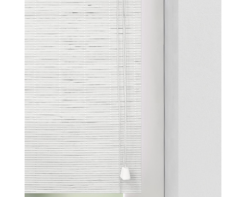 Soluna bamboe rolgordijn, plat wit, 60x160 cm