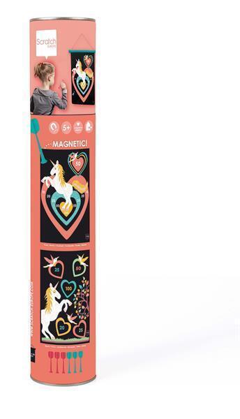 Magnet Dartspiel Glitzereinhorn gross (Kinderspiel)