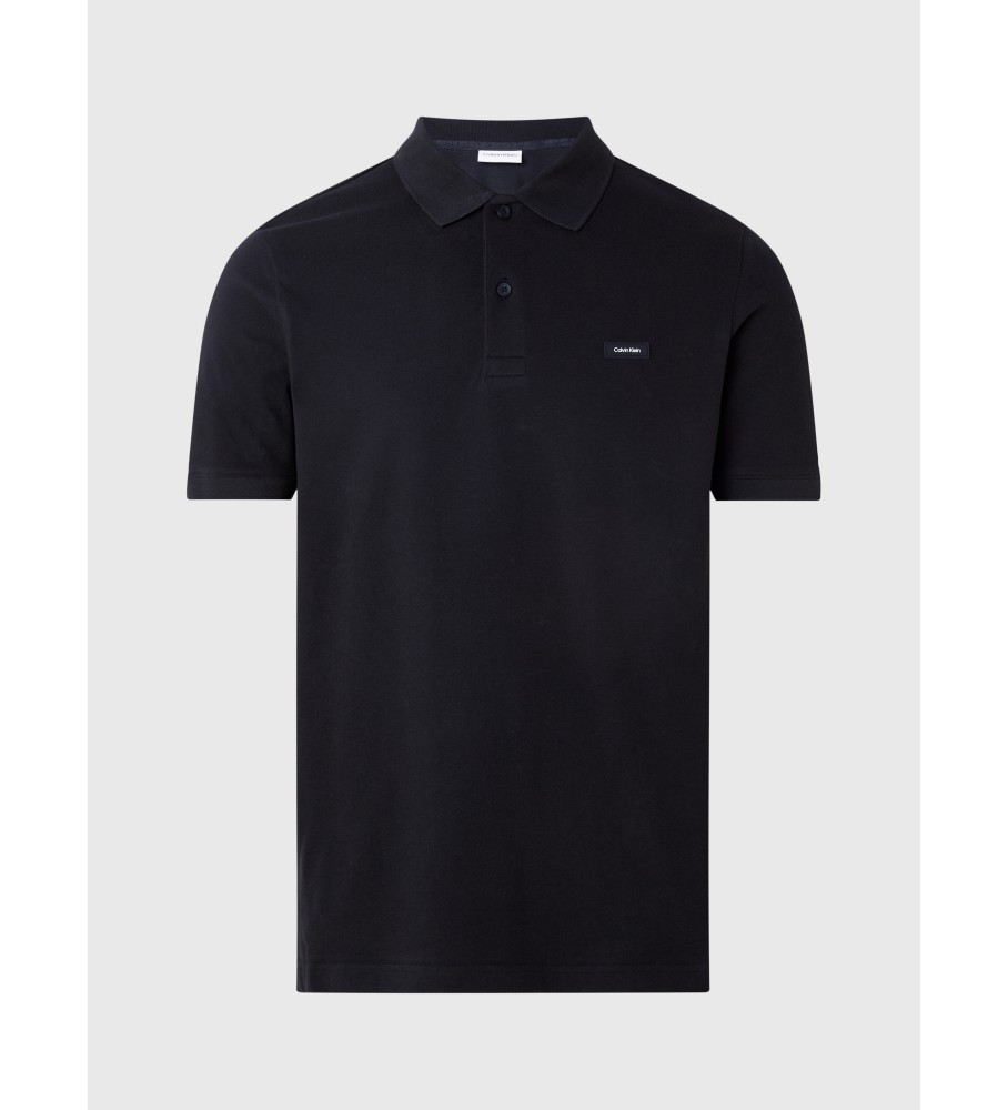 Calvin Klein Polo Slim Piqu Elástico negro