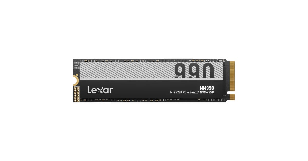 LexarNM990 1 TB SSD  (PCIe 5.0 x4, NVMe 1.4, M.2 2280)
