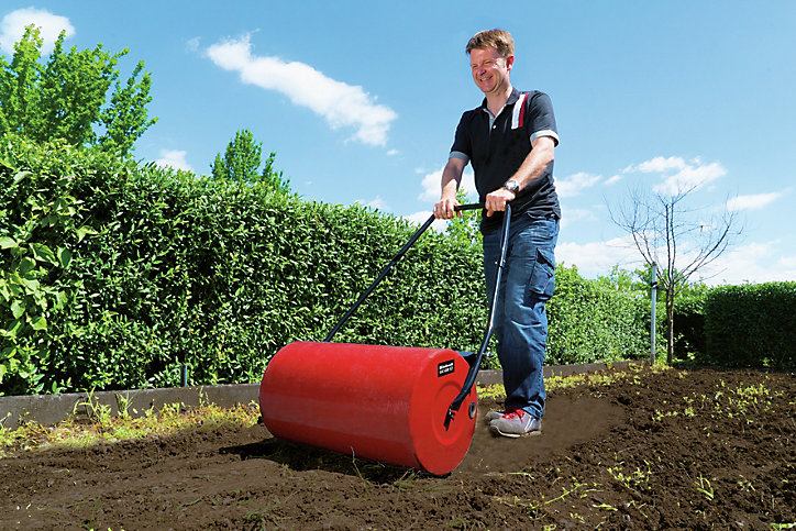 Rouleau à gazon Einhell métal rouge 46L