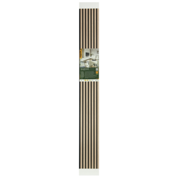 Lattenwand Decowall Acoustic natuur eiken 260x30cm,2 stuks (1.56m2)