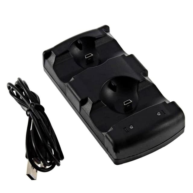 Playstation 3/PS3 Move Dobbelt opladningsstativ 2 i 1