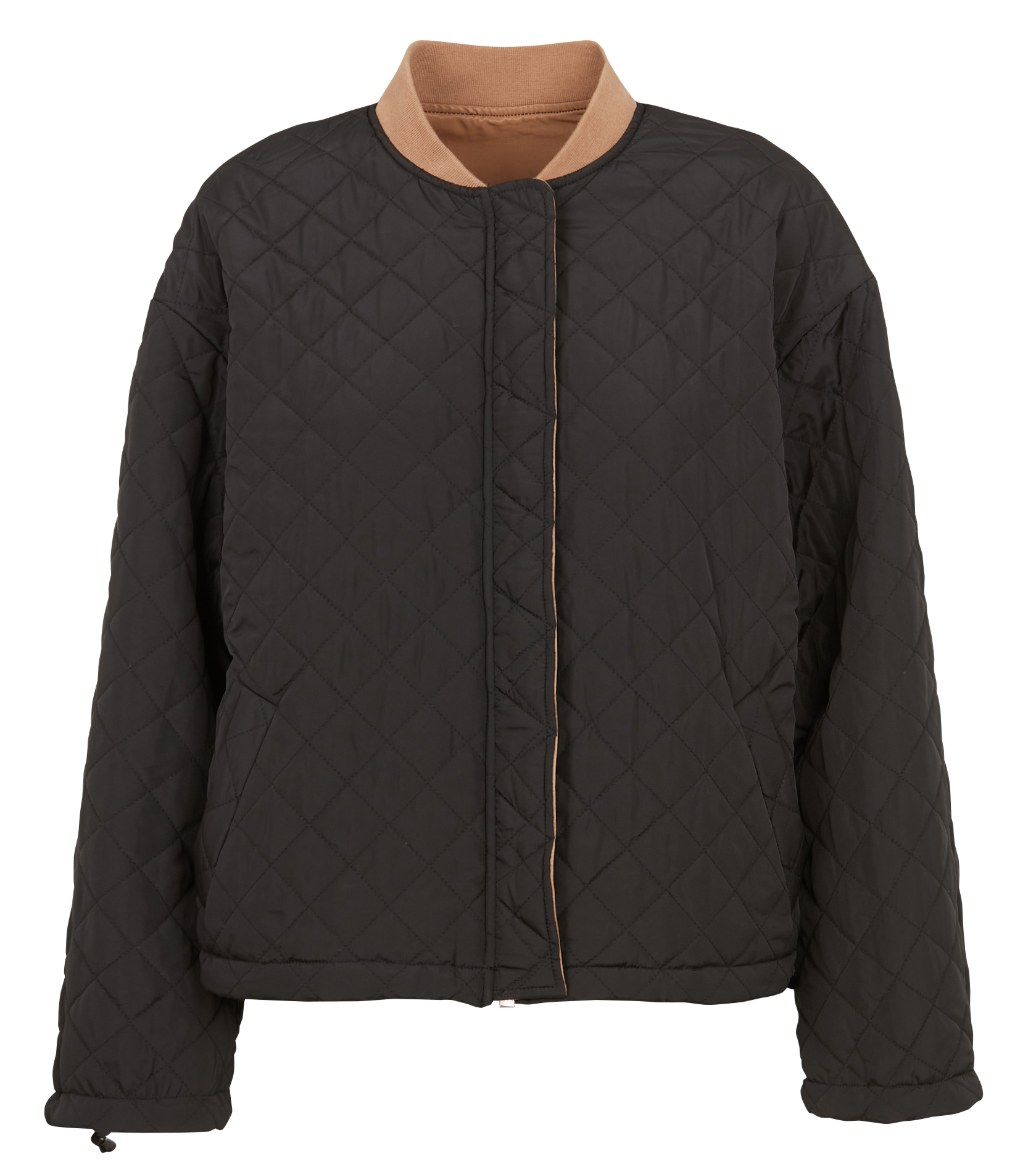 CILIE - Blouson col montant| Marron