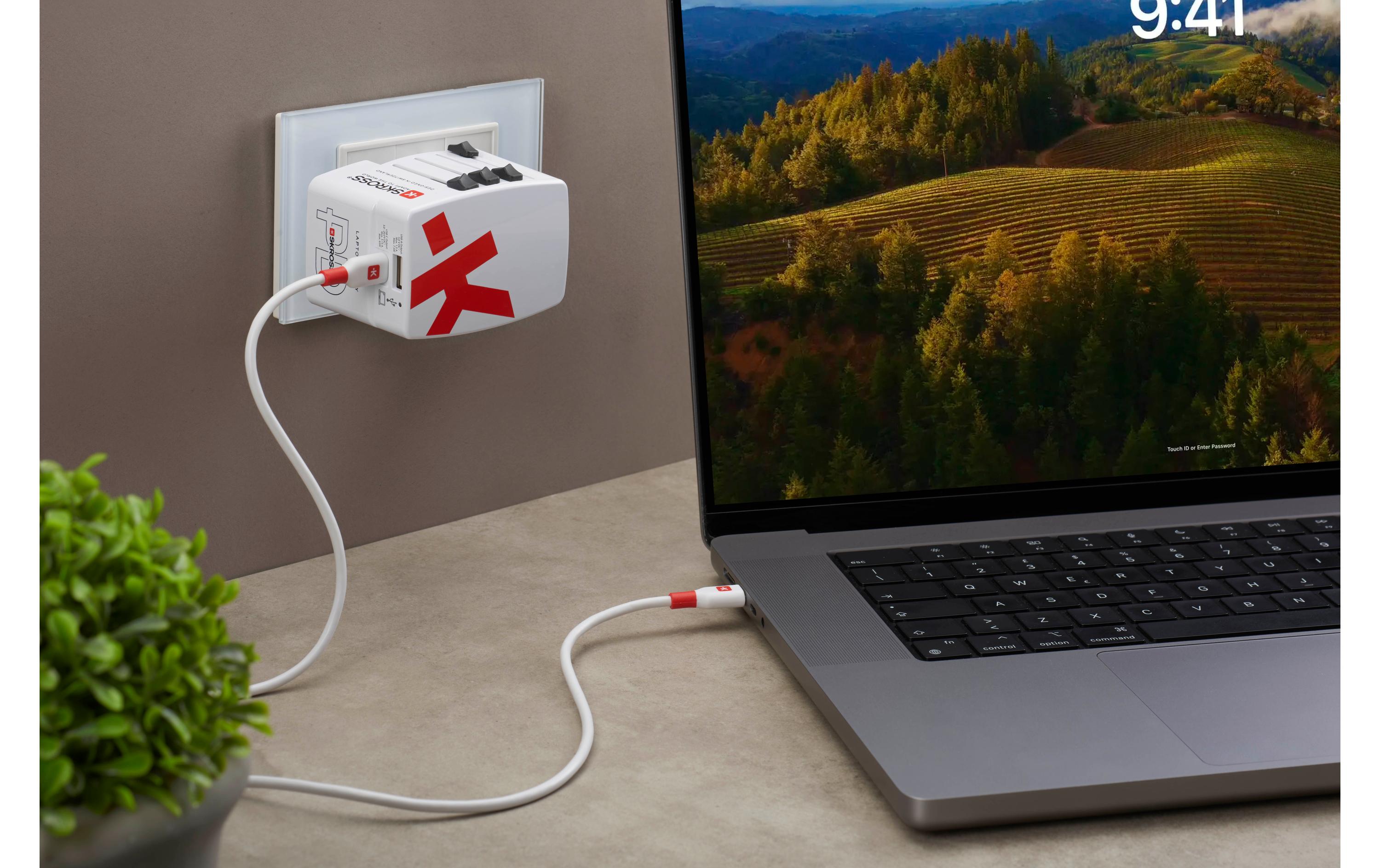 USB-Wandladegerät AC65PDPraktisches und universelles Doppel-USB-Ladegerät