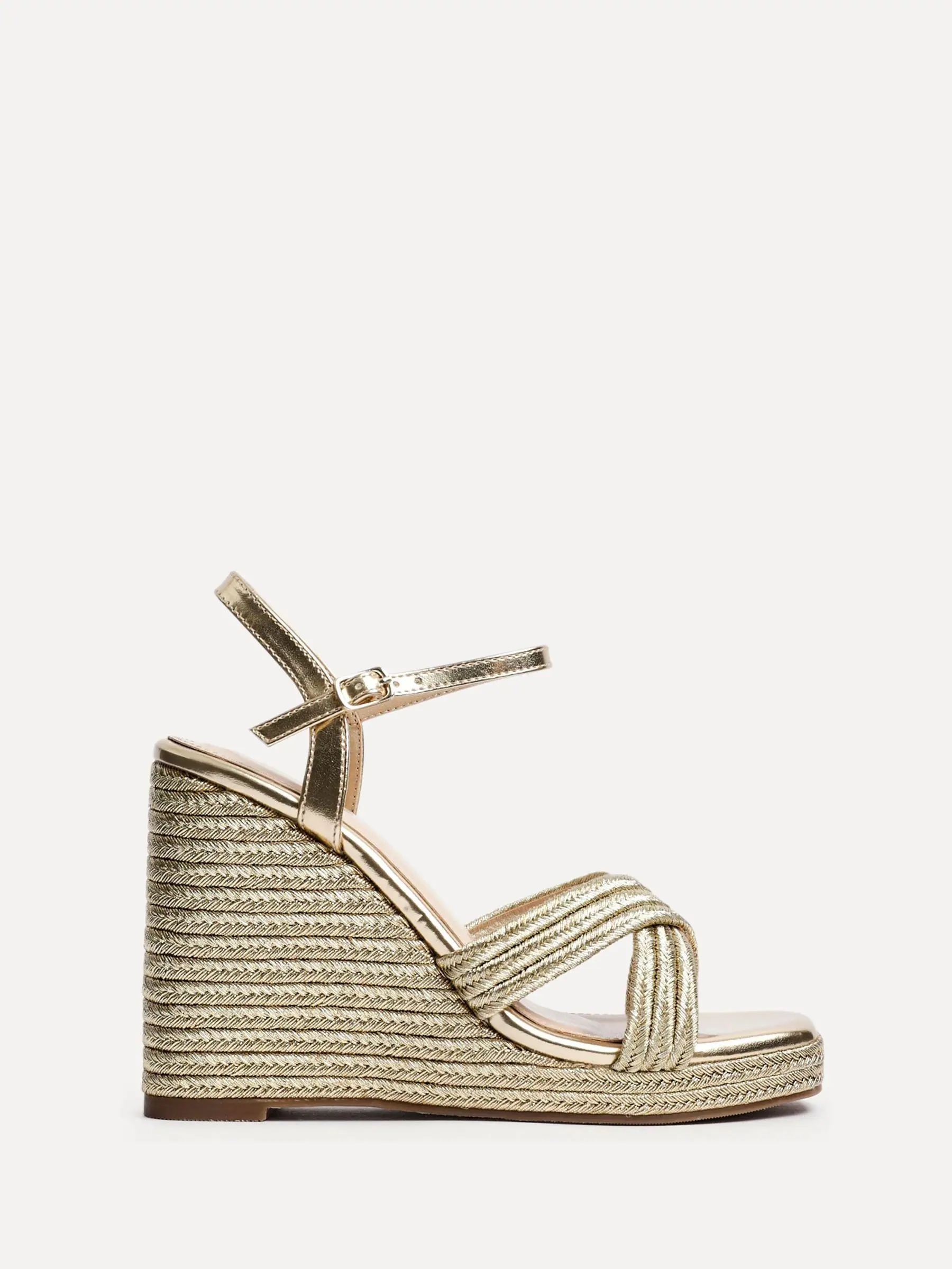 Linzi Nikki Cross-Over Front Strap Wedges