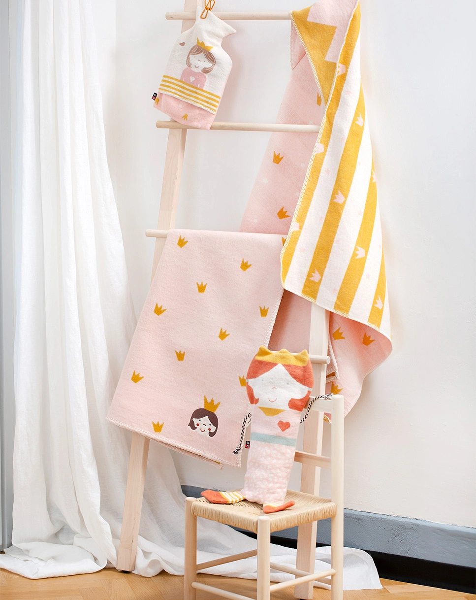 Schmusedecke PRINZESSIN (90x70) in altrosa