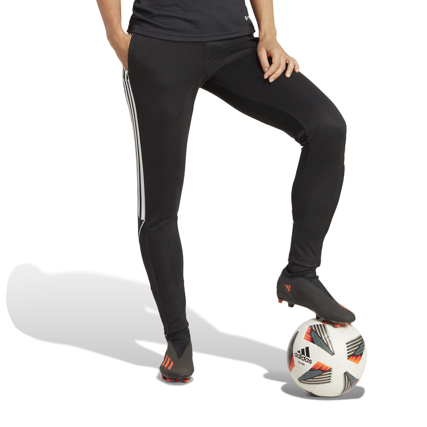 Adidas Tiro 23 League Trainingsbroek Dames Zwart Wit