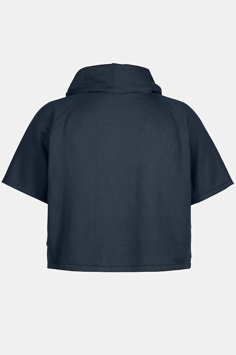 Pullover, Schalkragen, Halbarm, Biobaumwolle