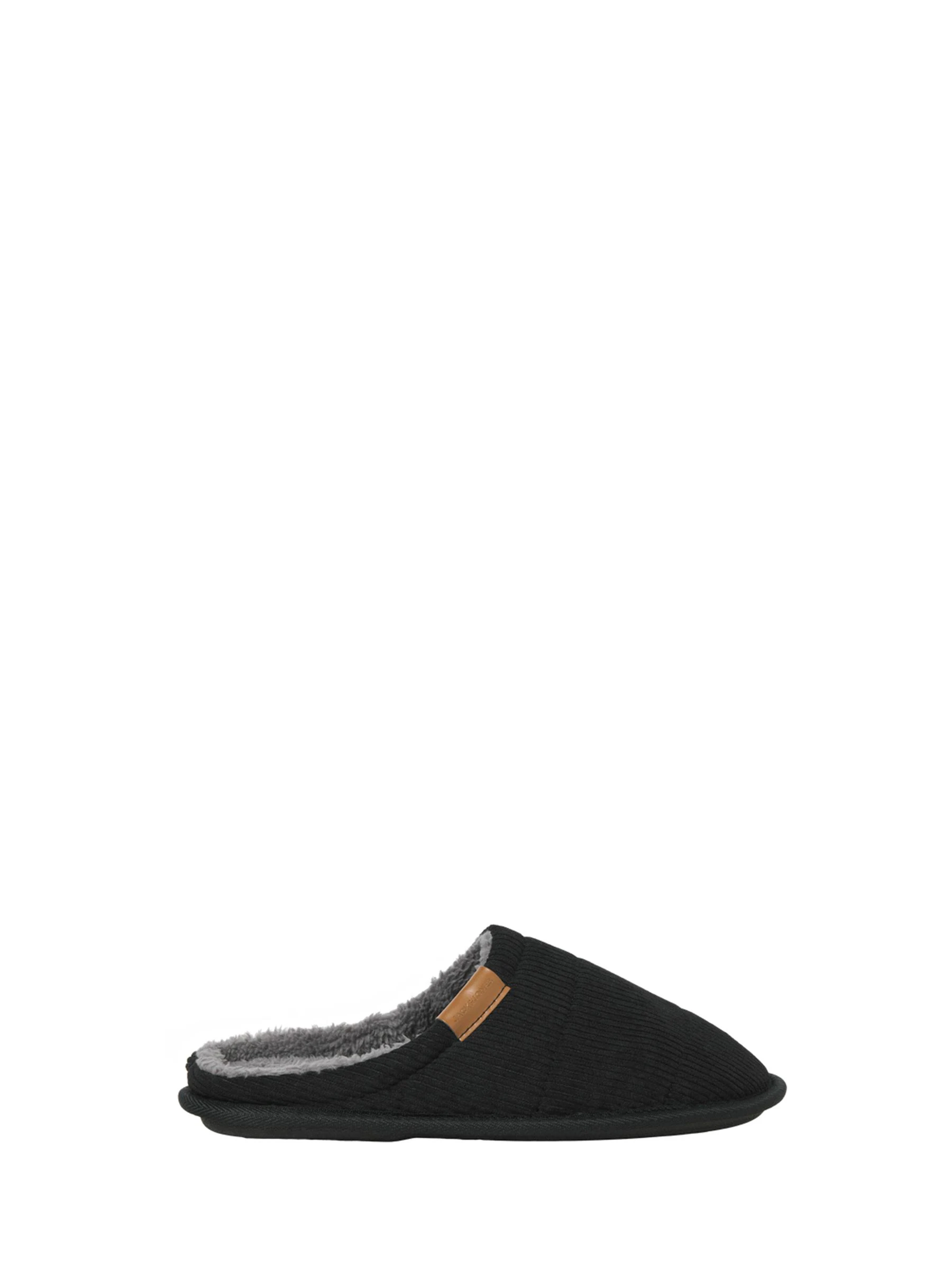 Zwart - JACK & JONES Corduroy Mule Slippers