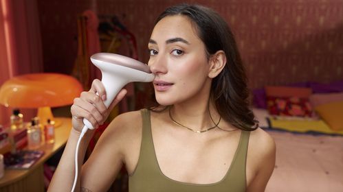 Philips Lumea Advanced BRI920/00 lichte haarverwijderaar Roze, Wit
