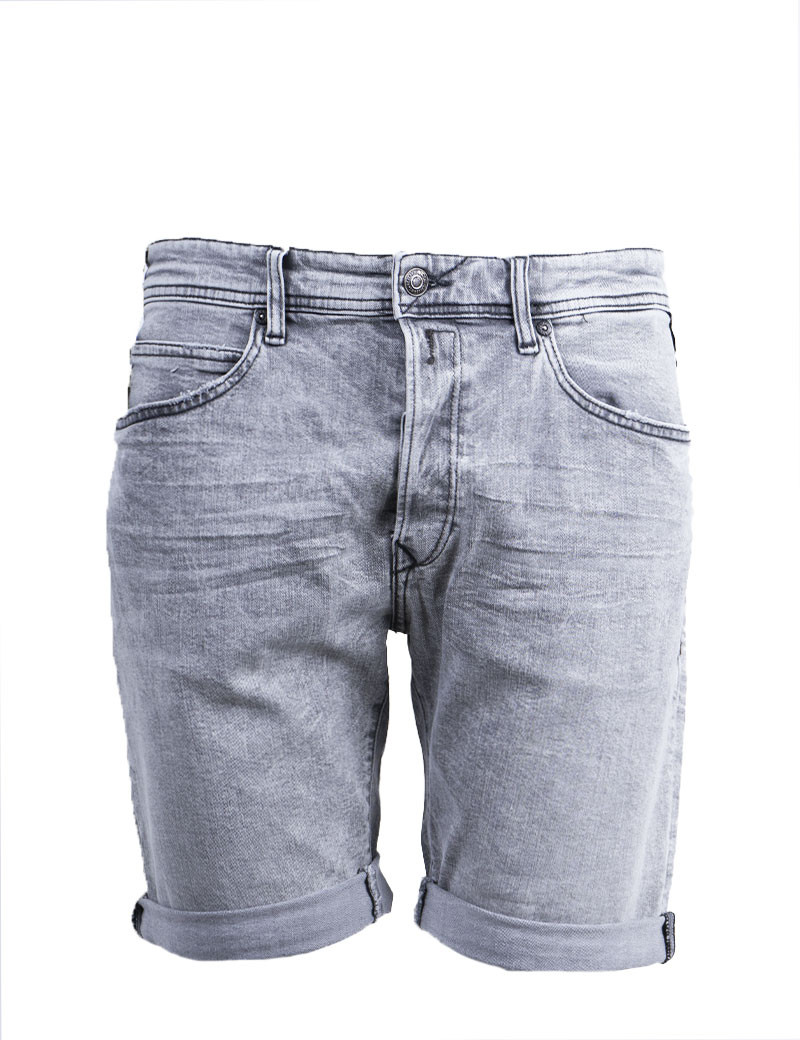 REPLAY SHORT EN JEAN HOMME GRIS CLAIR W42