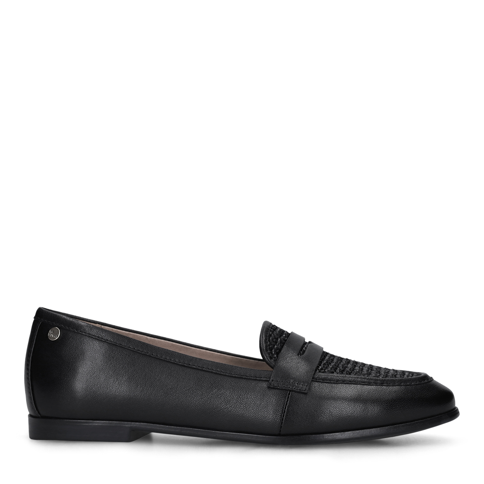 Zwarte leren loafers