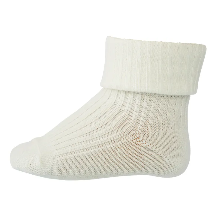 Mp Denmark Chaussettes Rib en coton | Blanc cassé