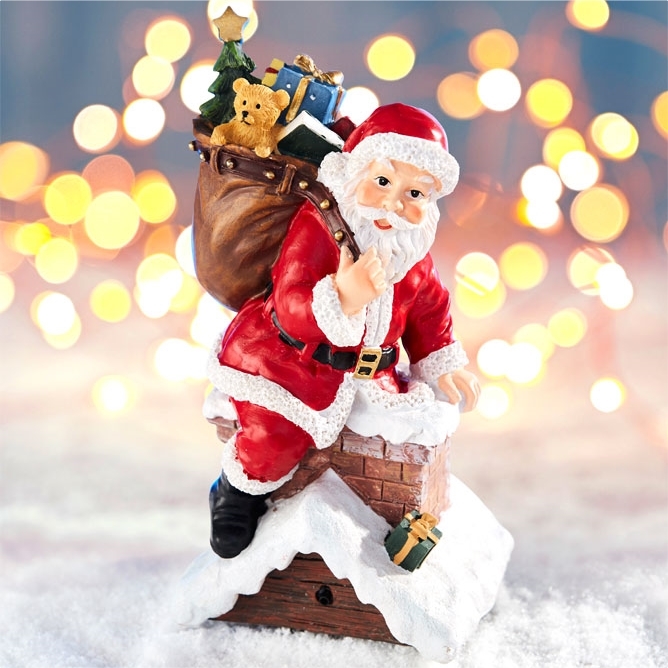 Père Noël sensor cheminée