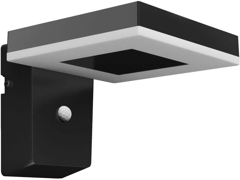 Philips Zonal UE Wandleuchte Solar SQ schwarz 3000K LED-Leuchte für den Aussenbereich