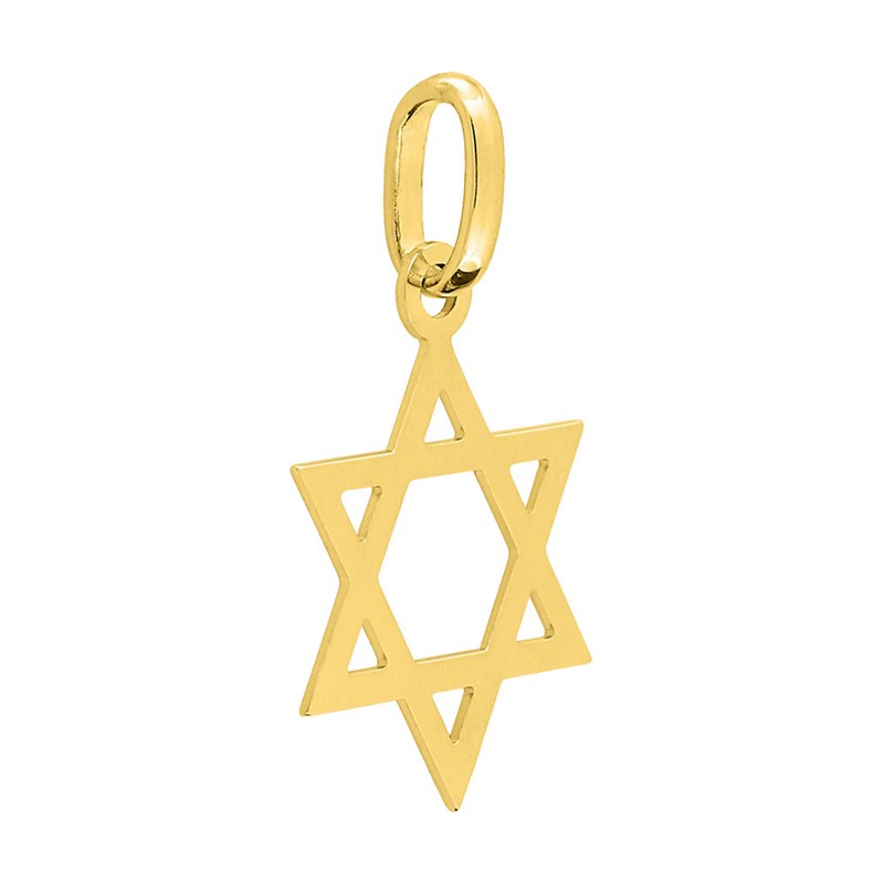Pendentif Mixte - Or 18 Carats - Étoile de David