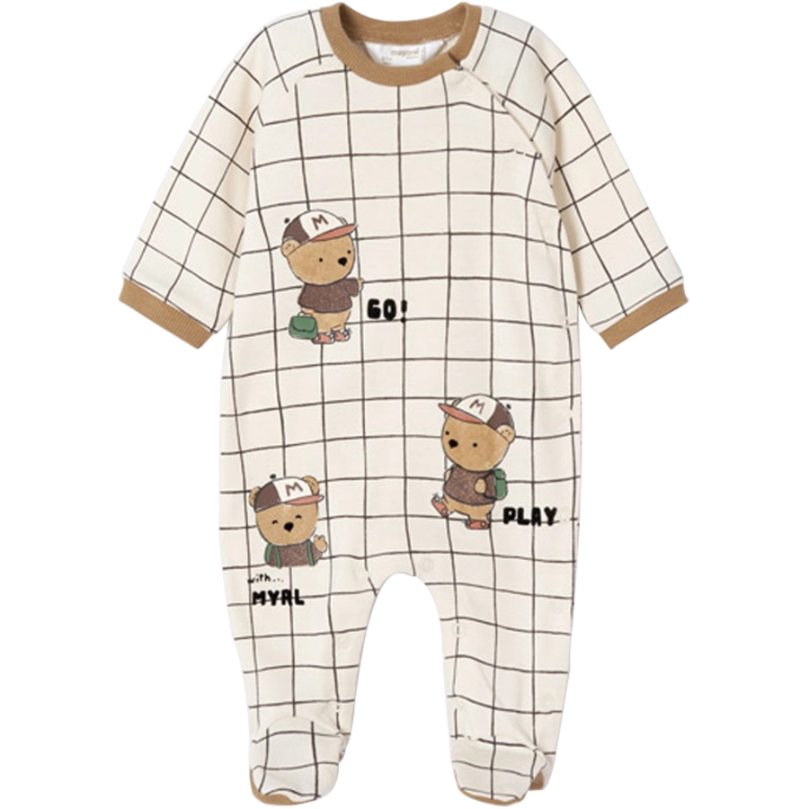 Mayoral 2er Pack Schlafoverall beige