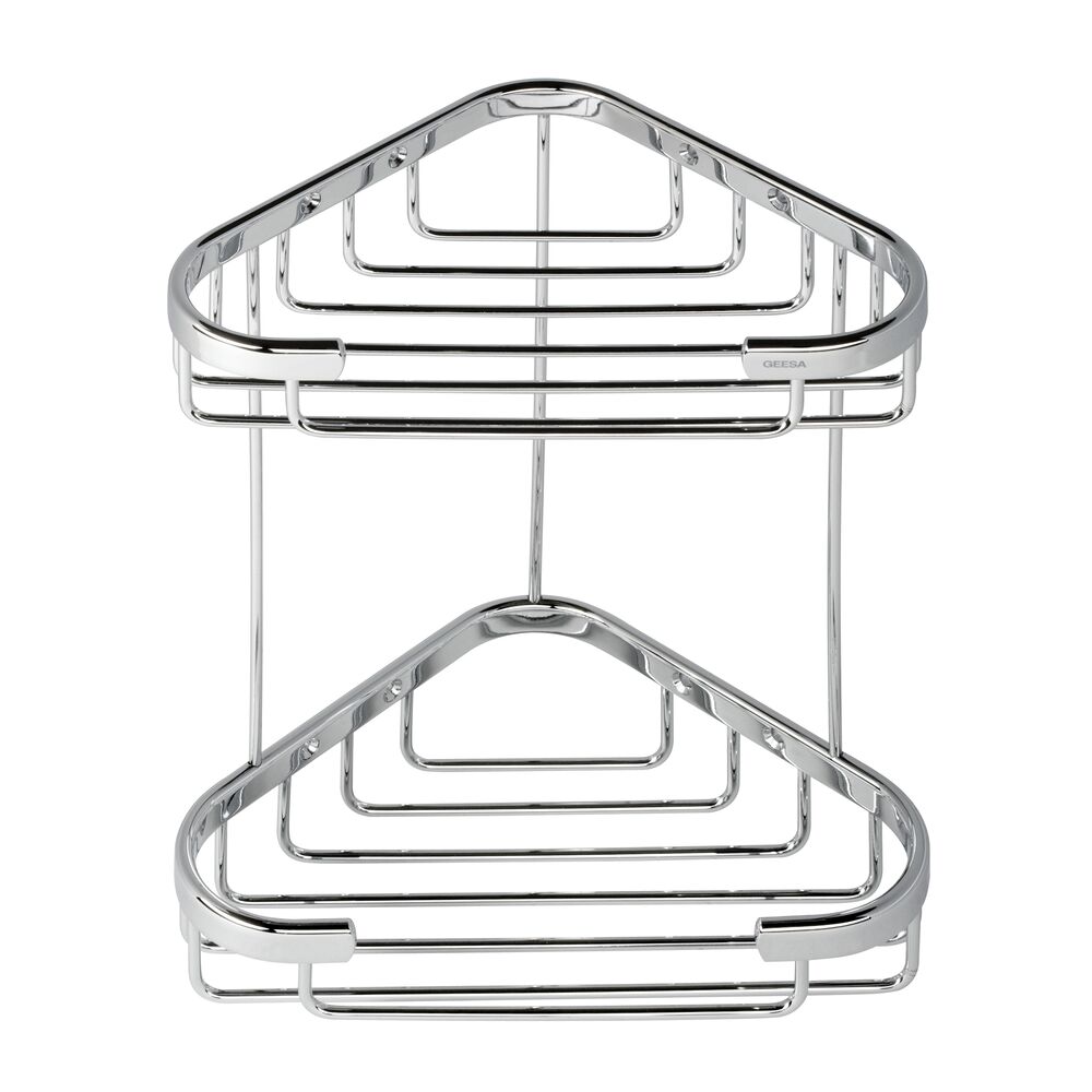 Geesa Basket doucherek hoek dubbel 22cm chroom