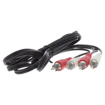 Q-Link tulp kabel 2RCA/2RCA male-male 1.5 meter rood/wit