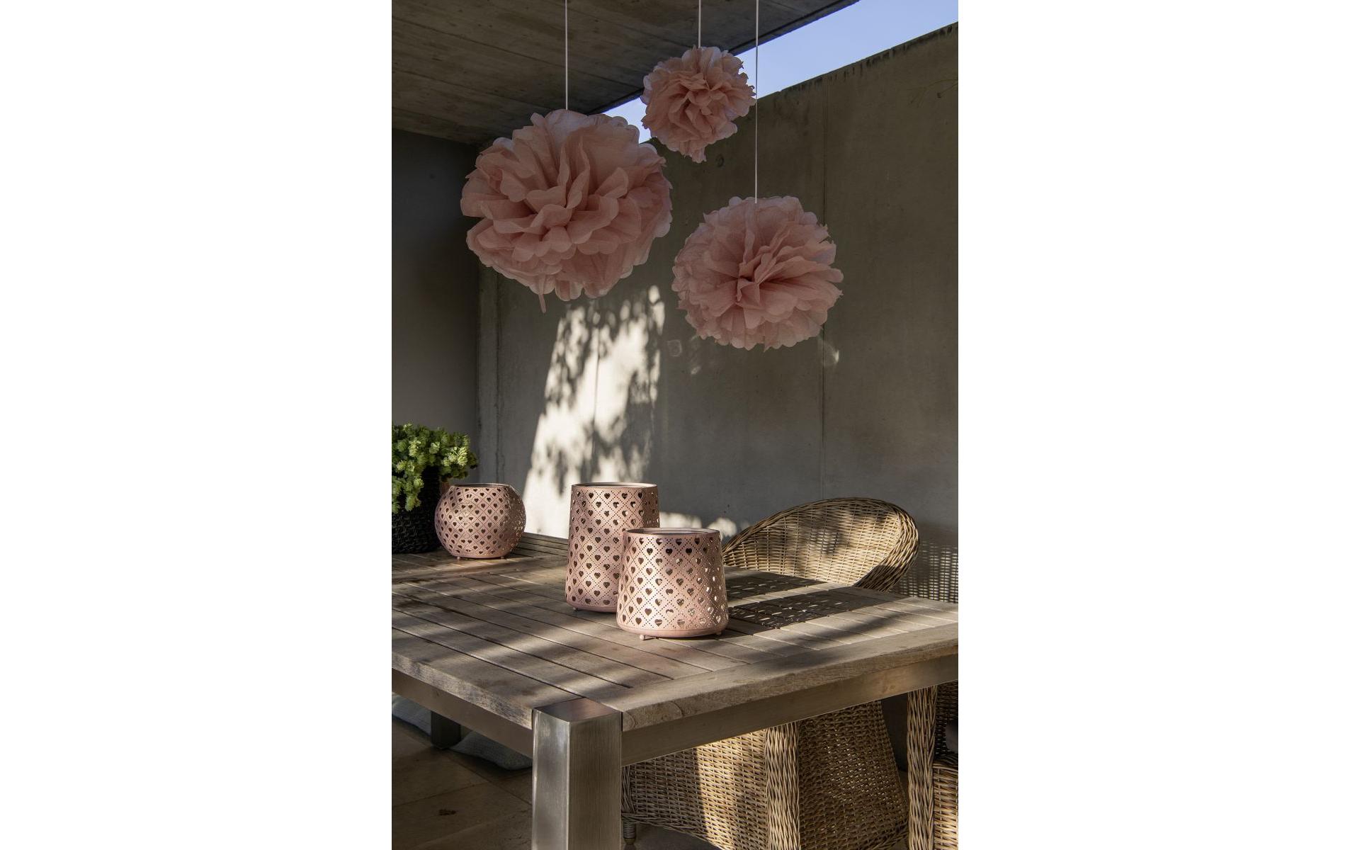 Windlicht Solar Antic Globe Heart Ø 22 cm, LilaSolarleuchte zum Aufstellen