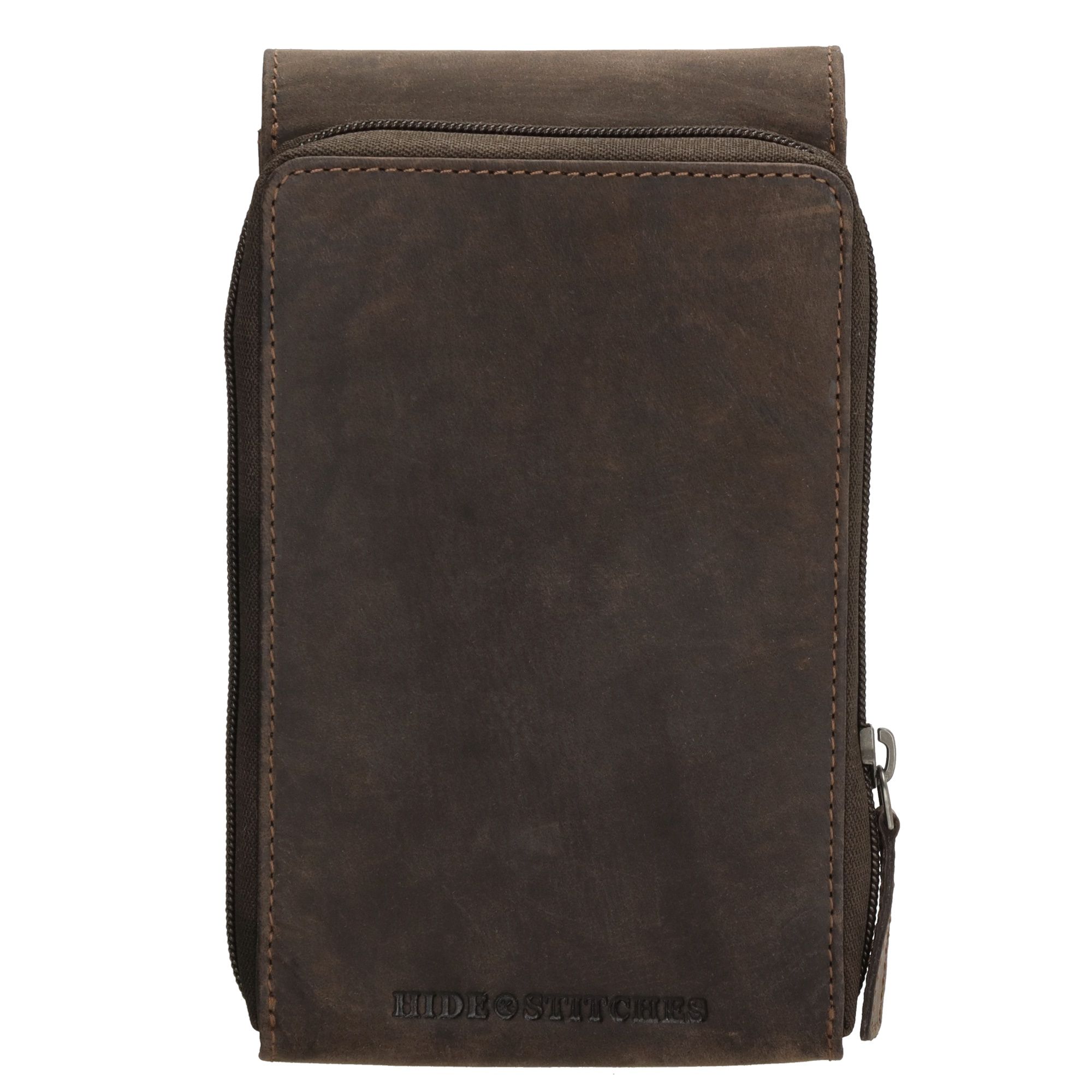 Hide & Stitches Idaho Telefoontasje Donkerbruin