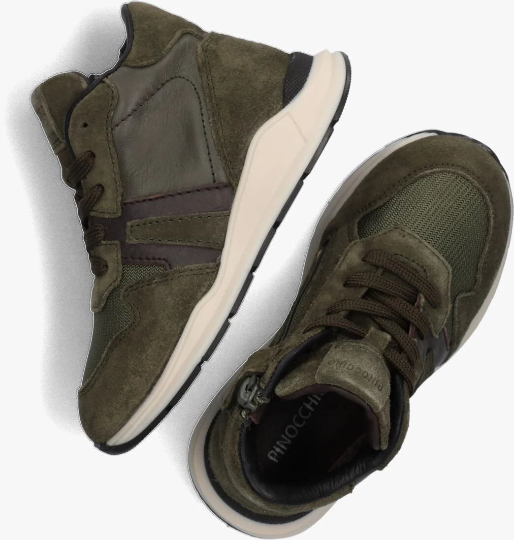 PINOCCHIO groene pinocchio hoge sneaker p1278