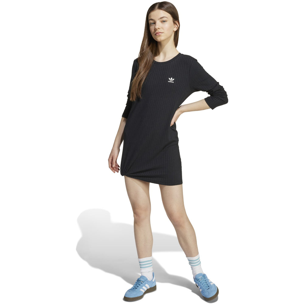Køb adidas Originals Black/White Wide Rib Kjole