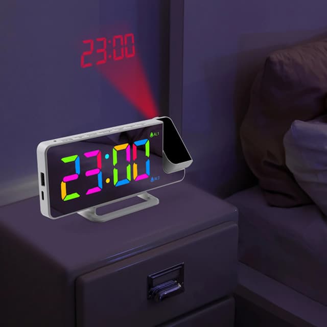 LED projektionsvækkeur