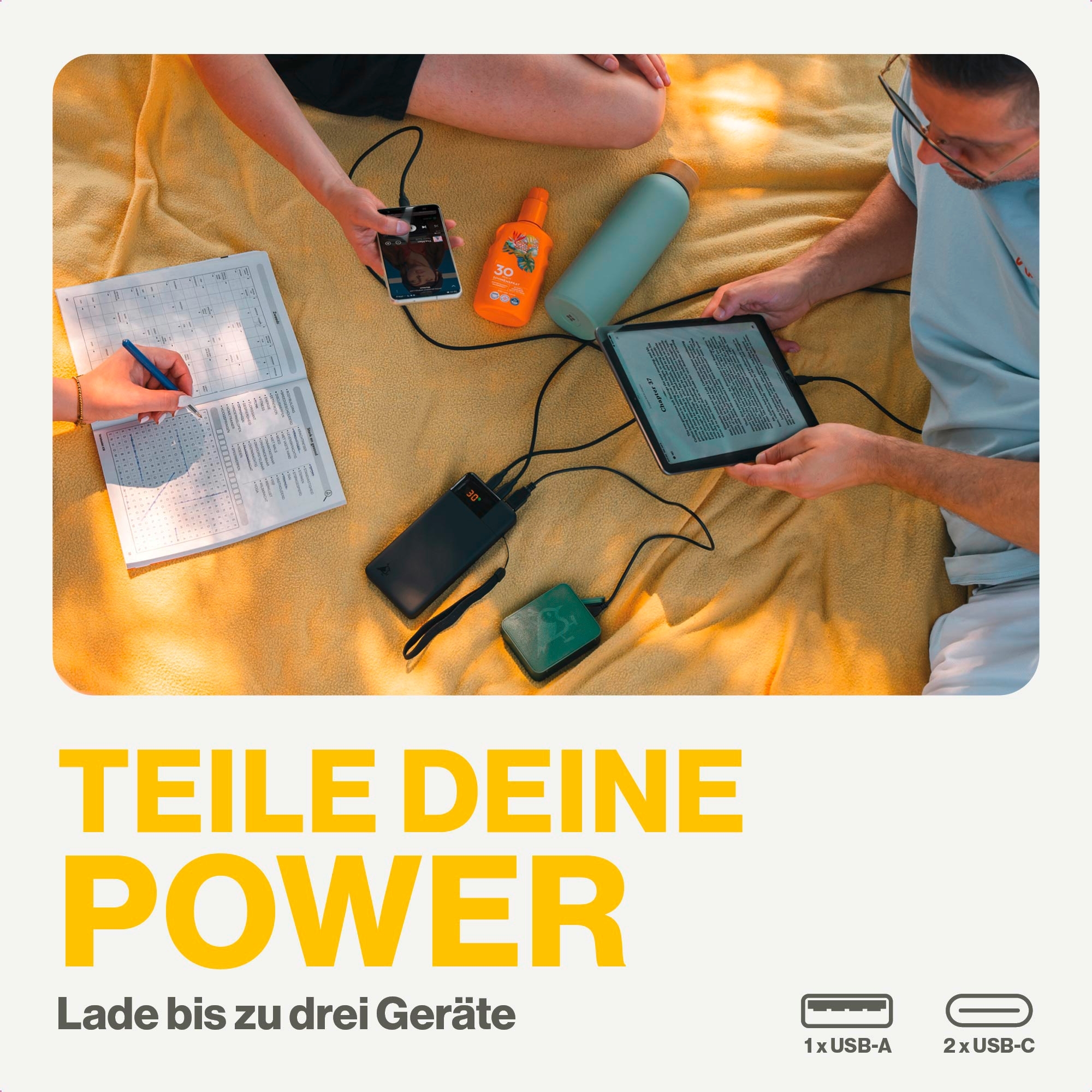 Aqiila Powerbird Powerbank 65 W 20000 mAh schwarz