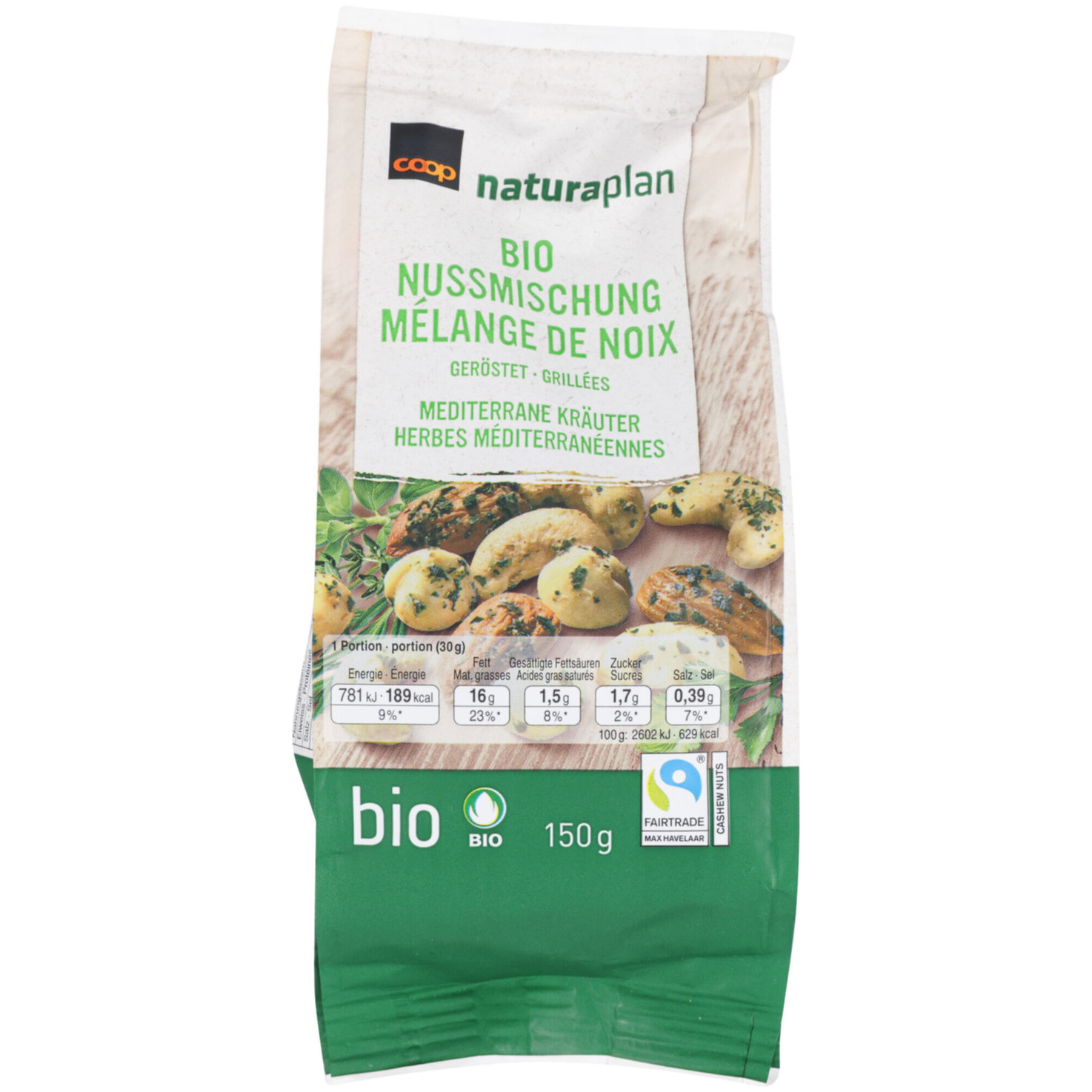 Naturaplan Bio Nuss Mix Geröstet Mediterrane Kräuter