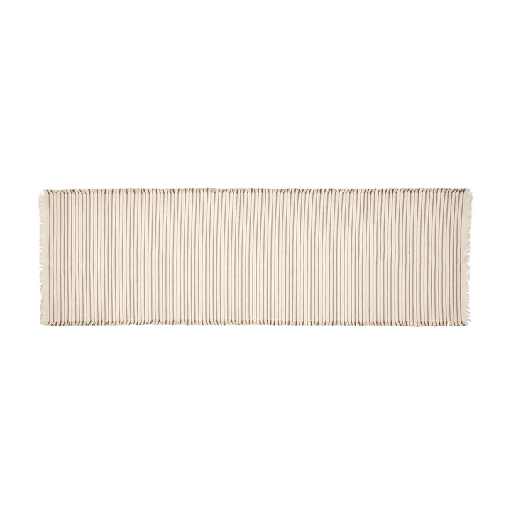 Broste Copenhagen - Elouise Tischläufer, off-white / fungi grey