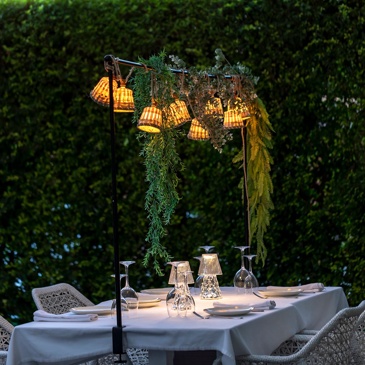 Moderne buiten lichtsnoer 8m incl. LED 10-lichts - Aurora