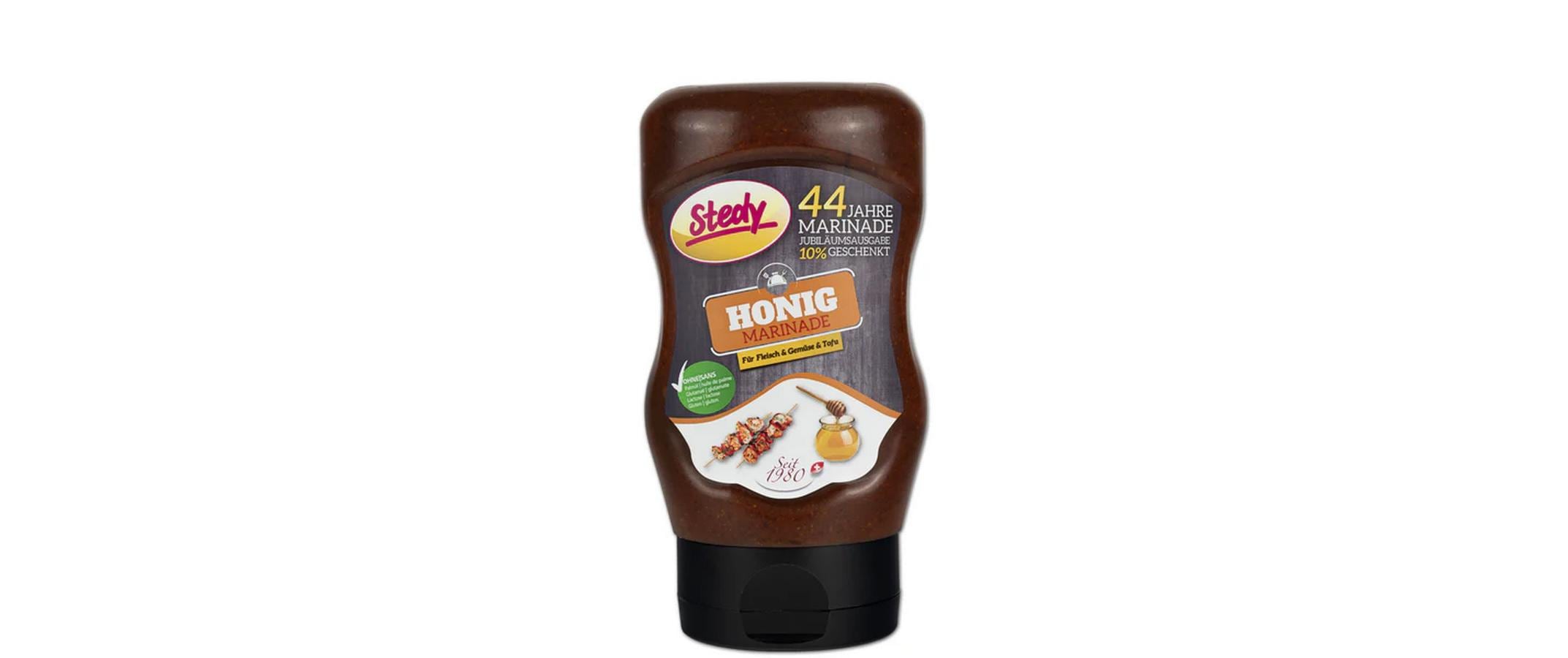 Flüssigwürze Honig Marinade 300 gPasst perfekt zu Güggeli, Spareribs, Schweinshaxen und vielem mehr