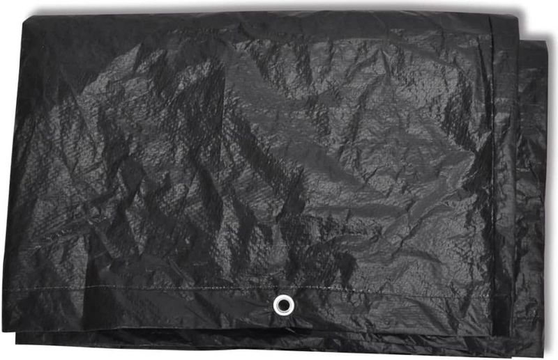 Tuinmeubelhoes - Zwart - Polyethyleen - Water- en UV-bestendig