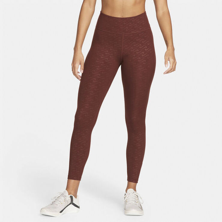 Nike Dri-FIT One Icon Clash Mid-Rise 7/8 træningstights Brun