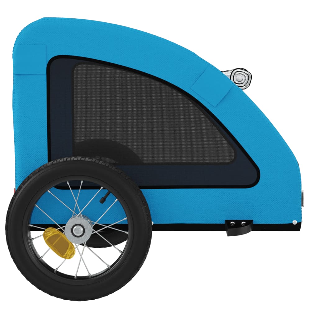 Remorque de vélo pour animaux de compagnie bleu