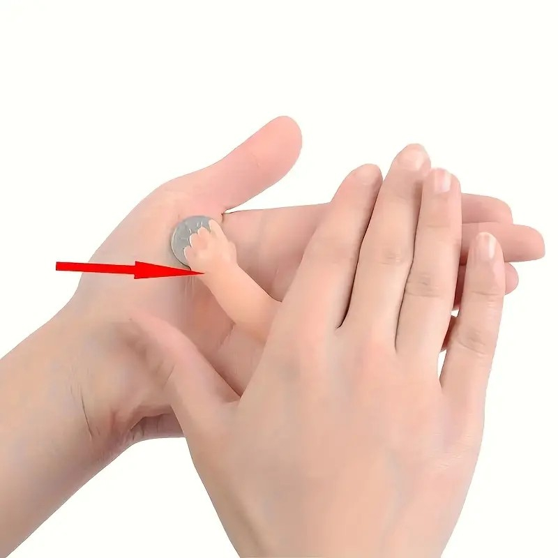 (60x20mm) Tiny Hand Lustige Spielzeug Fingerpuppe Mini Hand Scherzartikel Magischer Zaubertrick