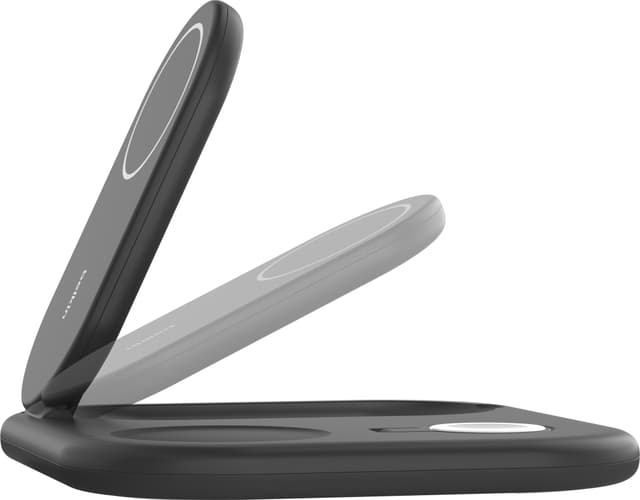 Belkin 3-in-1 Qi2 foldbar oplader med MagSafe (sort)