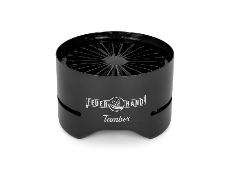Feuerhand Tischgrill Tamber, Tiefschwarz Idealer Tischgrill für das kleine Abendessen