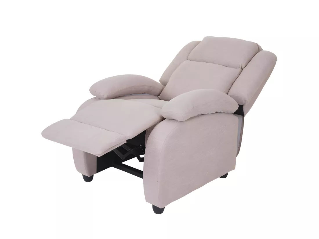 Fauteuil TV Glasgow, crème-gris