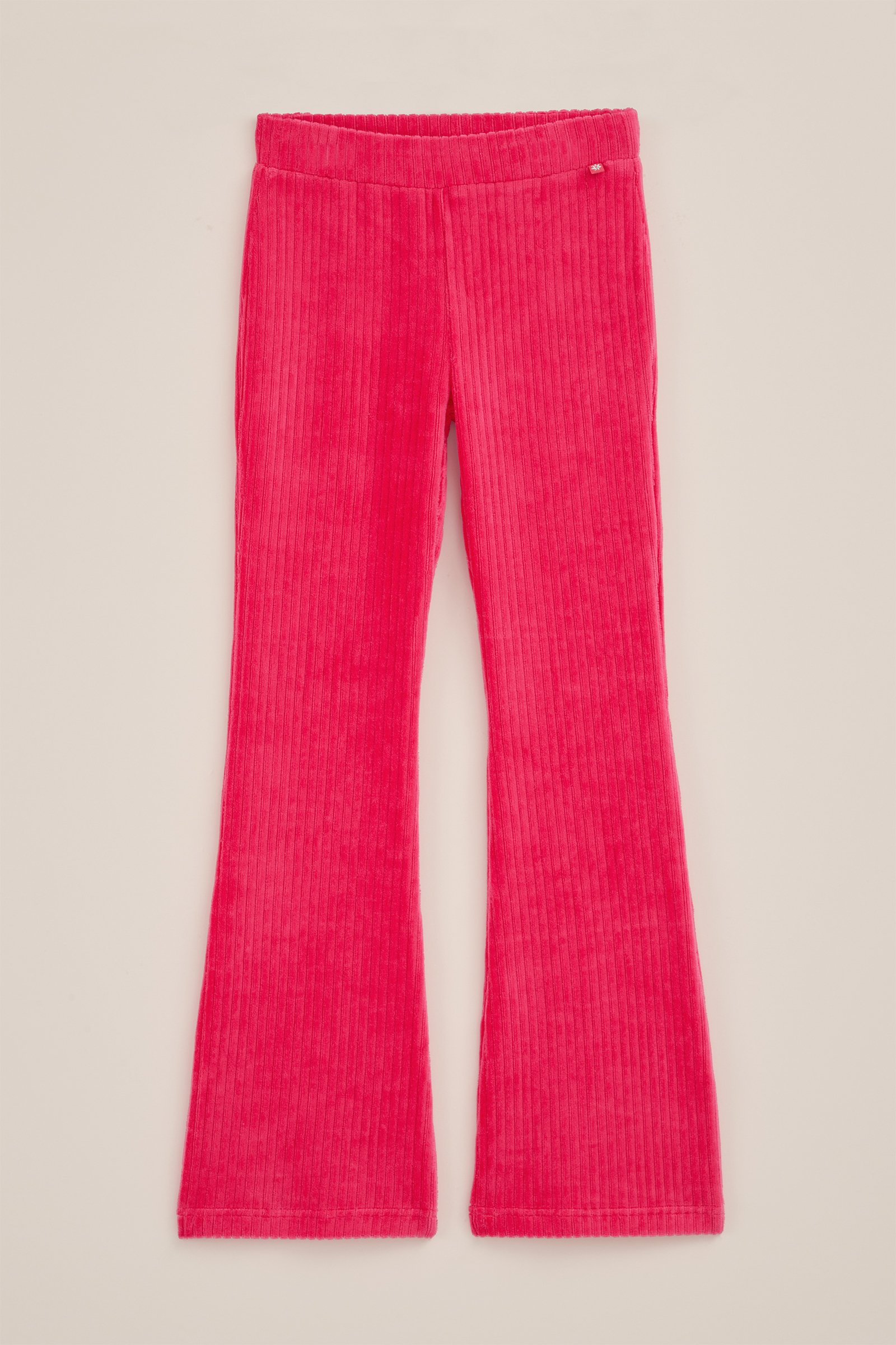 Meisjes velvet flared legging van ribstof WE Fashion Rose