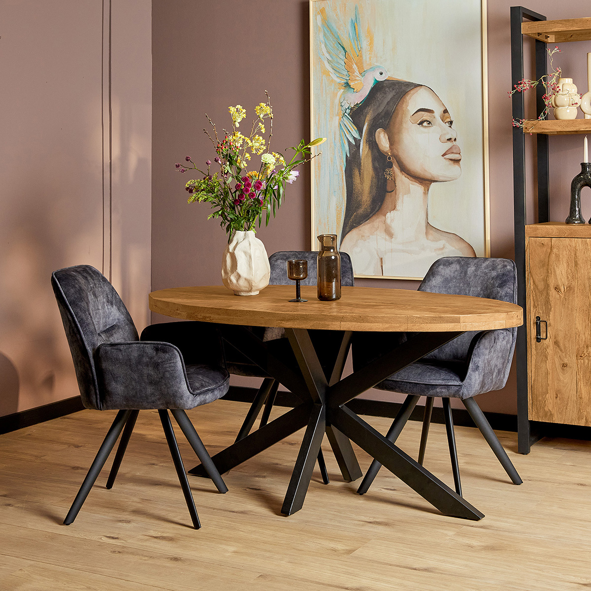 Ovale Eettafel Maas Maat 180