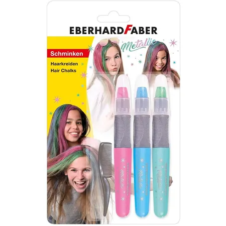 Eberhardt Faber Haarkreide für trendige Frisuren, einfache Anwendung, leicht abwaschbar