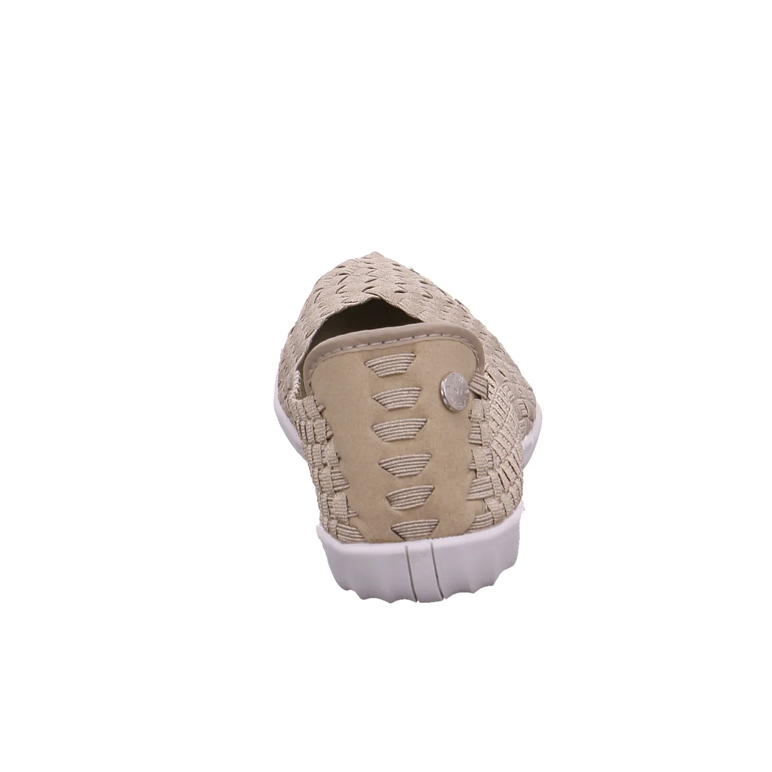 BERNIE MEV. Ballerina Gold Textil  Vegan PETA-Approved