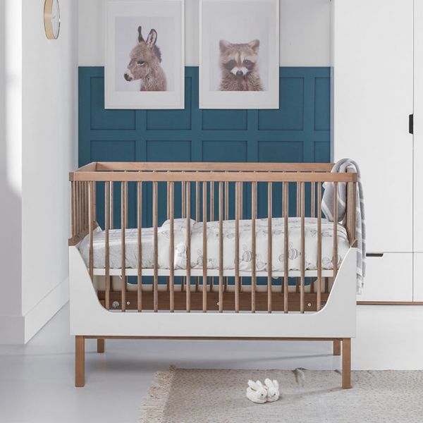 Kidsmill Sepp Babybed Wit / Beuken 60 x 120 cm