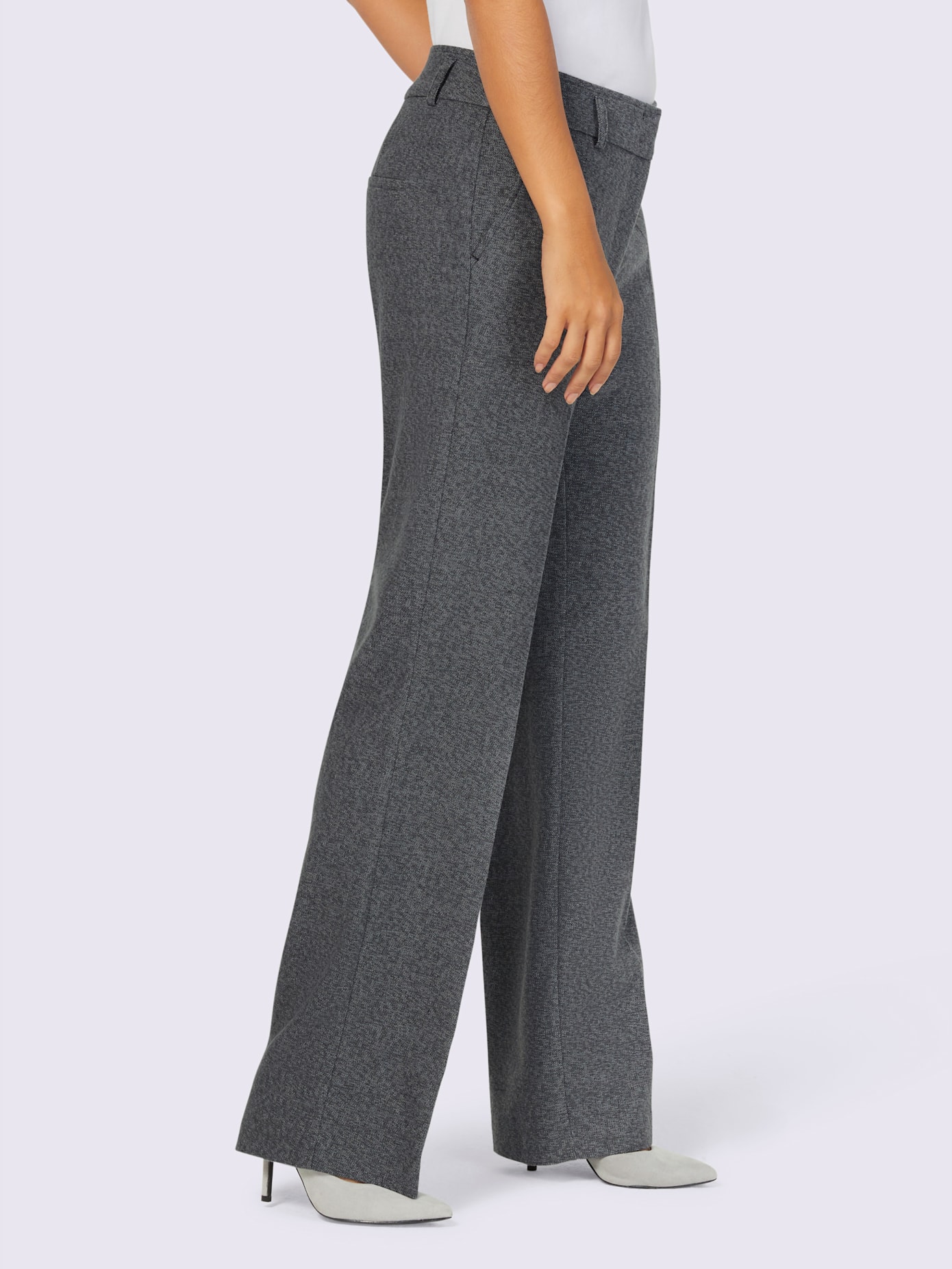 Pantalon bel aspect chiné